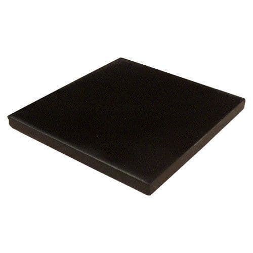 6 inch (152mm) Basalt Black plain tile