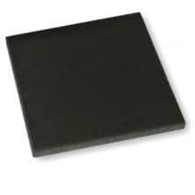 Black 96 mm square quarry tile