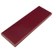 Burgundy glazed 6 inch x 2 inch (152 mm x 50 mm) plain tile