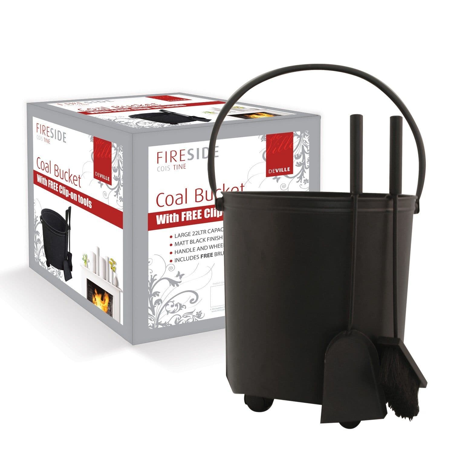 Coal bucket with companion set