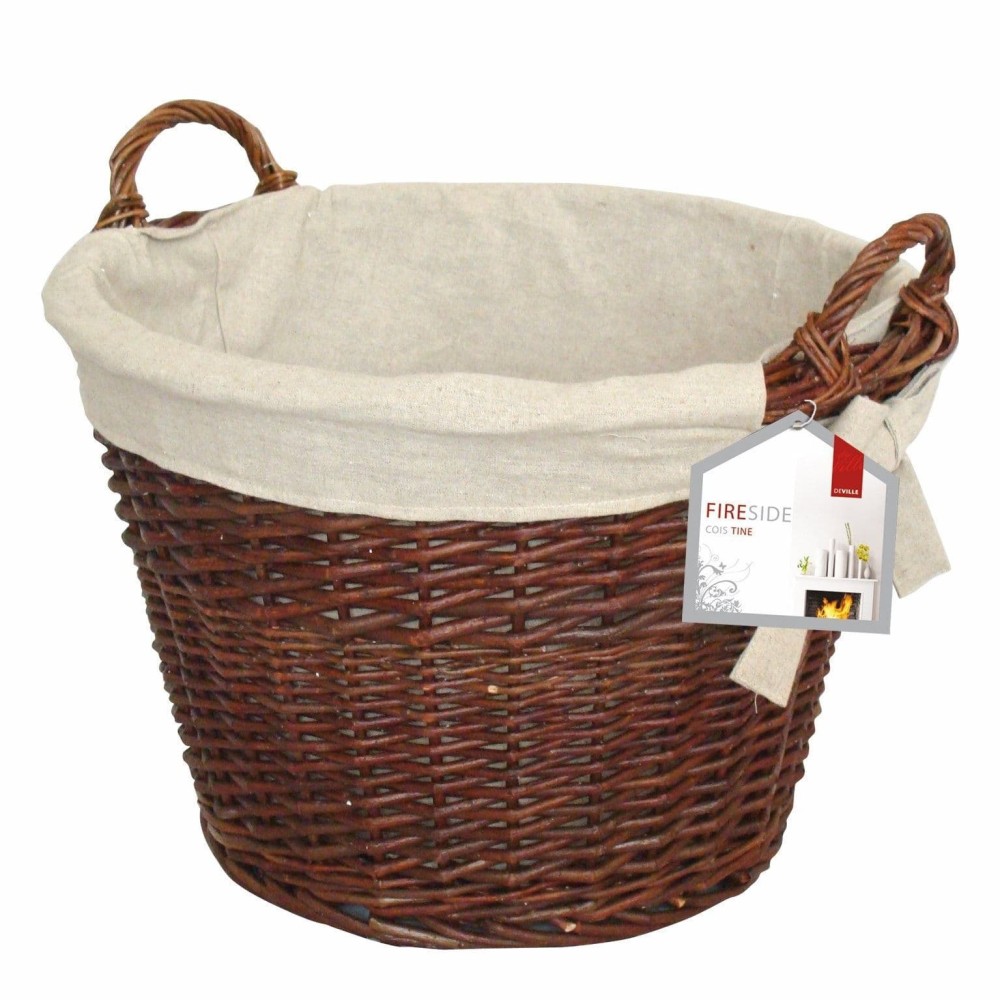 Wicker basket with Jute liner